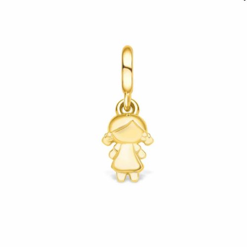 PINGENTE MENINA OURO 18K