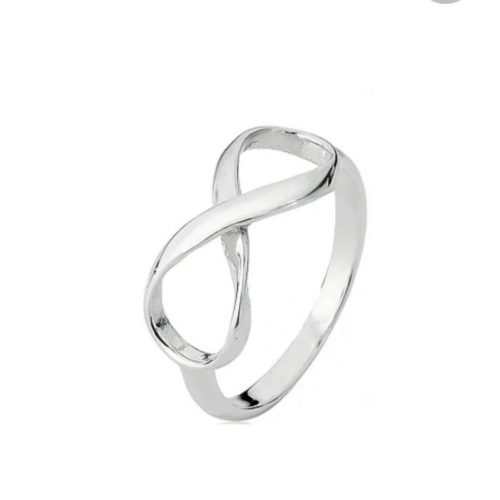 ANEL EM PRATA FORMATO INFINITO