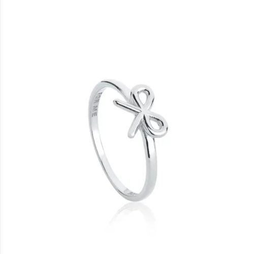 ANEL DE PRATA FORMATO LAÇO